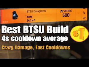 AMAZING EXTOTIC BTSU Datagloves Loadout / Build with timestamps (Division 2)