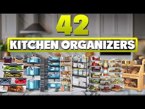 42 Amazon Kitchen Organization & Storage Hacks For Tiny Kitchen Spaces!