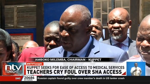 Teachers Cry Foul Over Sha: Kuppet has called on the Ministry of Health to ease access to medical services for teachers. The union says some of them are still being forced to pay for treatment, despite being listed as beneficiaries under Sha. #NTVTonight | NTV Kenya