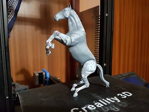 3d printed horse action figure