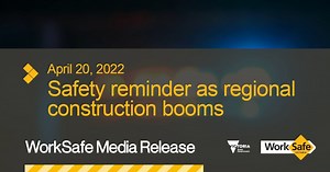 WorkSafe is reminding employers and tradies across regional Victoria to put safety first as construction activity continues to ramp up across the state. #MediaRelease www.worksafe.vic.gov.au/news/2022-04/safety-reminder-regional-construction-booms | WorkSafe Victoria | Facebook