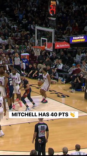 Donovan Mitchell scores 40 PTS! It’s his 1st 40 PT performance this season! 👏 PHI-CLE • LIVE on NBA League Pass ➡️ https://www.nba.com/how-to-watch-game-redirect/0022500171?partnerRef=NBA&platform=Facebook&surface=Post | NBA