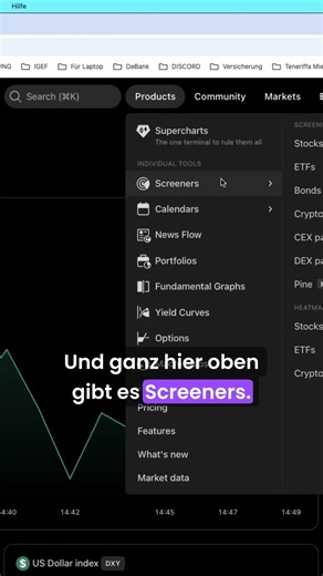 Wie man auf TradingView mit Krypto Coins arbeitet
