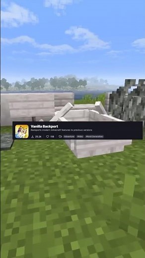 Short Mod Review: Vanilla Backport #minecraft