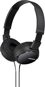 Sony MDR-ZX110 Stereo Headphones Loud and Clear Sound Quality - Black