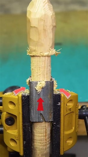 DIY Tool! Make wood rod in 1 minute! #toolstour #wallsqauretube#woodrod | Toolstour