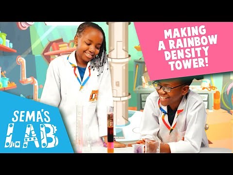 How To Make A Liquid Density Tower | Science Experiments for Kids | Sema's Lab | Super Sema