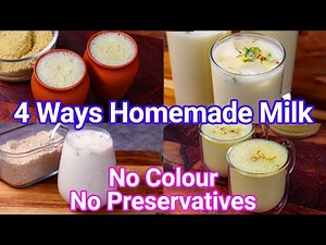 4 Types of Milk Beverage Recipes at Home - Both Cold & Hot Beverage | Healthy Milk Based Beverages
