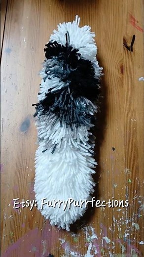 Make a realistic fox yarn tail with me! #therian #furry #antizoo