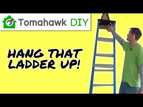 How to Hang Ladder on Wall (Can't Hit Stud)