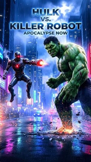 Hulk vs. Killer Robot: Apocalypse Now | Official Concept Trailer Vibe😱#Hulk #KillerRobot#shortvideo