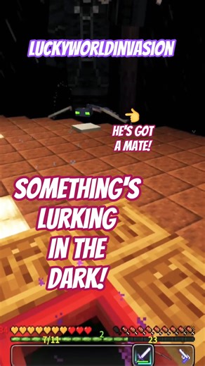 Big Bad Boi! LUCKY WORLD INVASION! CO-OP #minecraft #onlinecoop #gaming #funny