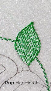 251K views · 3.6K reactions | Nokshi Katha basic Stitch Tutorial !!! Nokshi katha Leaf Embroidery Designs #shorts | Rup Handicraft | Facebook