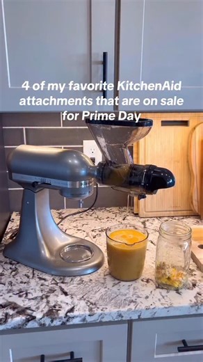 Christine Kase on Instagram: "a few attachments for my KitchenAid that I use religiously are on sale for prime day 🤎💸 #kitchenaid #amazonprimeday #primedayfinds #kitchenaidstandmixer"