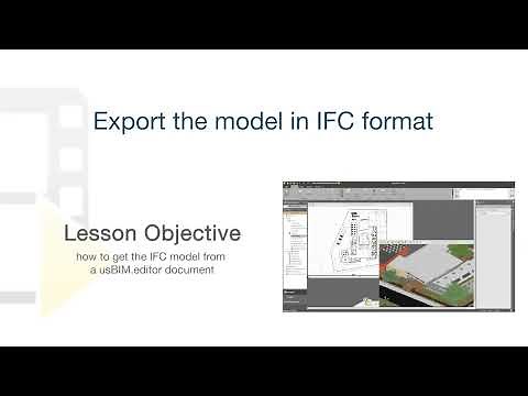 usBIM.editor Tutorial - Export the model in IFC format - ACCA software