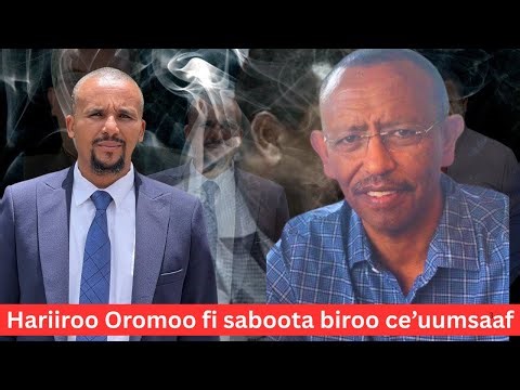 Hariiroo Oromoo fi saboota biroo ce’uumsaaf
