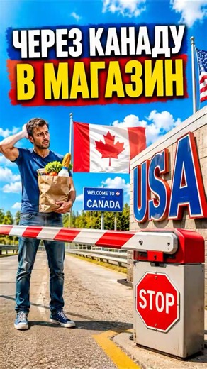 American cities inside Canada #USA #Canada