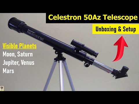 Celestron Powerseeker 50AZ Refractor Telescope Unboxing | Beginners Telescope for watching Planets