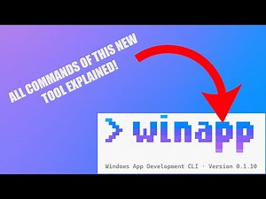 ALL Commands of the new Windows App Development CLI explained! - Tutorial