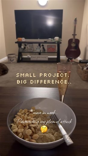 This project has been a longggggg work in progress. But the change has made it feel more like home. Onto the next project! #homediy #livingroomdecor #husbandwife #projects #home