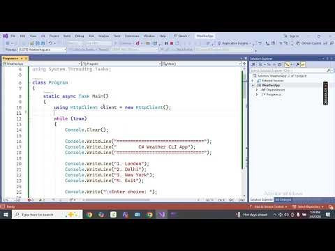 Build a Weather App in C# in 2 Minutes | Call a Free API in .NET