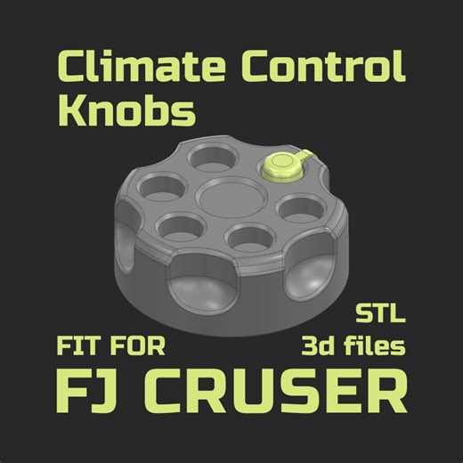 For Toyota FJ Cruiser Custom AC Climate Control Knob Revolver Cylinder Style - Etsy