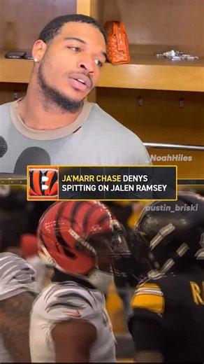 Ja’marr Chase responds to altercation with Jalen Ramsey 👀 Via _NoahHiles/X and austin_briski/X | NFL on FOX
