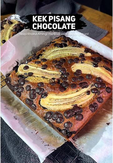 Kek Pisang Chocolate Resipi Khairul Aming