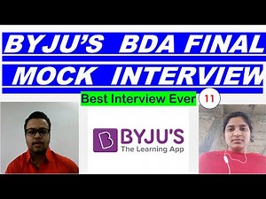 BYJU'S BDA FINAL INTERVIEW #11 | NEW INTERVIEW QUESTIONS AND ANSWERS |