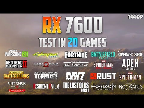 RX 7600 Test in 20 Games - 1440p