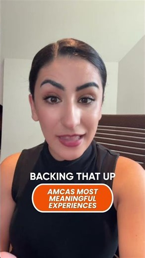 AMCAS Most Meaningful Experiences