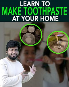 997K views · 46K reactions | Did you know that toothpaste tubes are a great menace to the environment, but the good news is that you can try and avoid the usage of these tubes by making toothpaste at home. Watch this video to know more. | Anuj Ramatri | Facebook