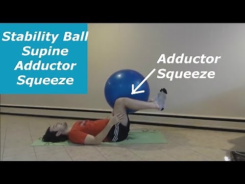 How to Perform the Stability Ball Supine Adductor Squeeze