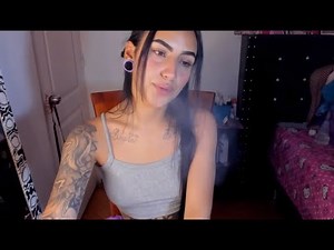 Calm Aesthetic Smoking | Brunette Smoking One Cigarette