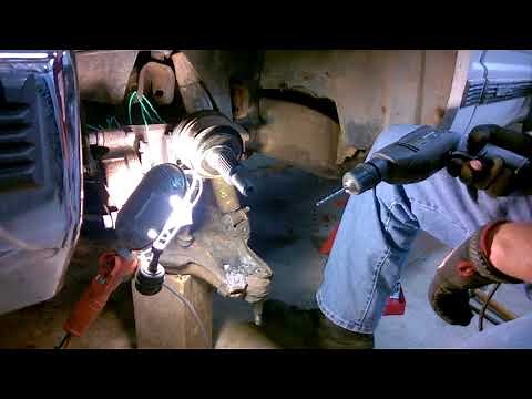 GMC K1500 Ball Joint Rivet Removal (part 1 of 4)