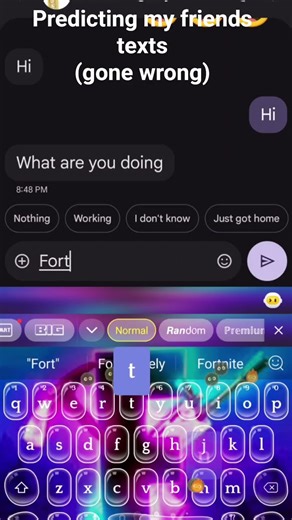 Predicting my friends texts (gone wrong)