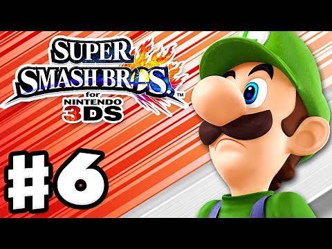 Super Smash Bros. 3DS - Gameplay Walkthrough Part 6 - Luigi! (Nintendo 3DS Gameplay)