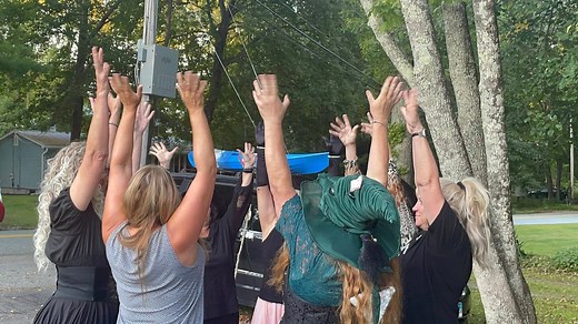 Watch the Wayward Witches practice their dance for the NorWitch Halloween Strut