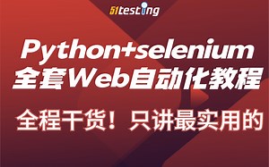 全程干货 Python selenium全套教程 web自动化测试必备教程