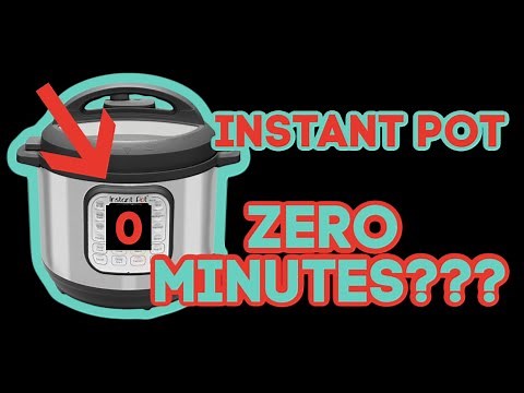 What is a zero minute pressure cooking time? --- Instant Pot Tips