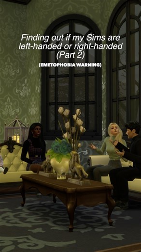 finding out if my Sims are left-handed or right-handed, part 2😳 youtube: solitasims #TheSims4 #Sims4Gameplay #solitasims | solitasims