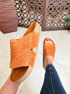 Leather Huarache Sandals – Wide Fit – Handmade Mexican Comfort Sandals – Woven Leather – Roomy and Comfortable Sole - Mexican Sandals - Etsy