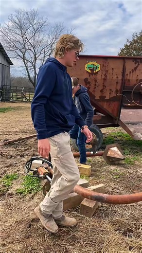 38K views · 264 reactions | #onthisday They were hooking up the hay unroller to the tractor last ... #fblifestyle | NHART A105 | Facebook