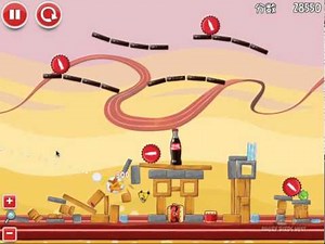 Angry Birds Coca-Cola Level 1 Walkthrough 3 Star