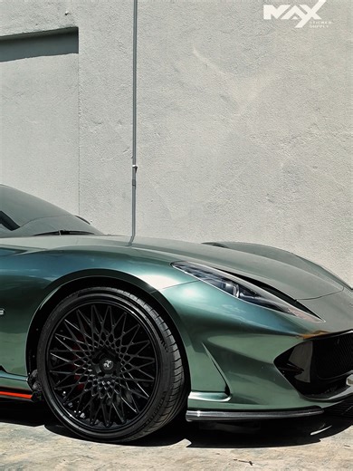 An elegant color transformation for the Ferrari 812 Superfast featuring a full wrap in PET Liquid Mountain Green. The liquid metallic finish adds depth, brilliance, and a distinctive character to one of Ferrari’s most powerful grand tourers. Exclusively wrapped by Max Sticker. 📲Reach out to us on WhatsApp at 012-988 7348 📍Locate us on Google Map & Waze: Max Sticker Supply 📍 Jln TPP 1/19, Taman Industri Pusat Bandar Puchong, 47100 Puchong, Selangor #ferrari #ferrari812superfast #wrappingsticke