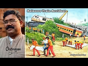 Balasore Train Accident Drawing Colour | Balasore Train Accident Drawing Step By Step For Beginners