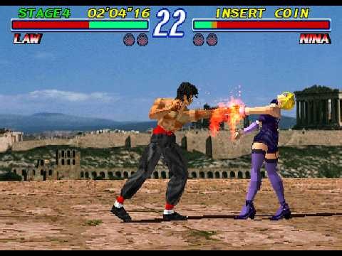 Tekken 2 (Arcade) - Law (Hard Difficulty, No Round Loss)