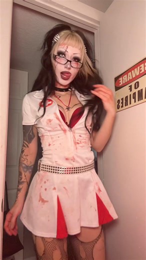 31K views · 1.2K reactions | SFX ‼️ pov the nurse during the zombie apocalypse is a goth baddie ?? #halloween #costumeideas #zombie #nurse | Lethal Lex | Facebook