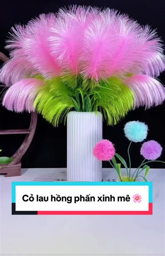 Cách làm hoa cỏ lau hồng phấn tự tay thật đơn giản