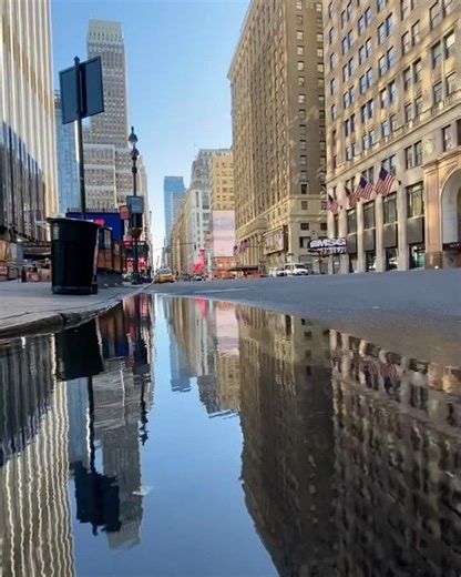 When New York City went silent. Manhattan, NYC. #streetphotography #nyc #viral #fyp #midtown